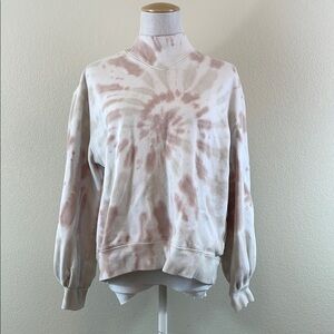 Abercrombie Mockneck Tie-Dye Sweatshirt Medium